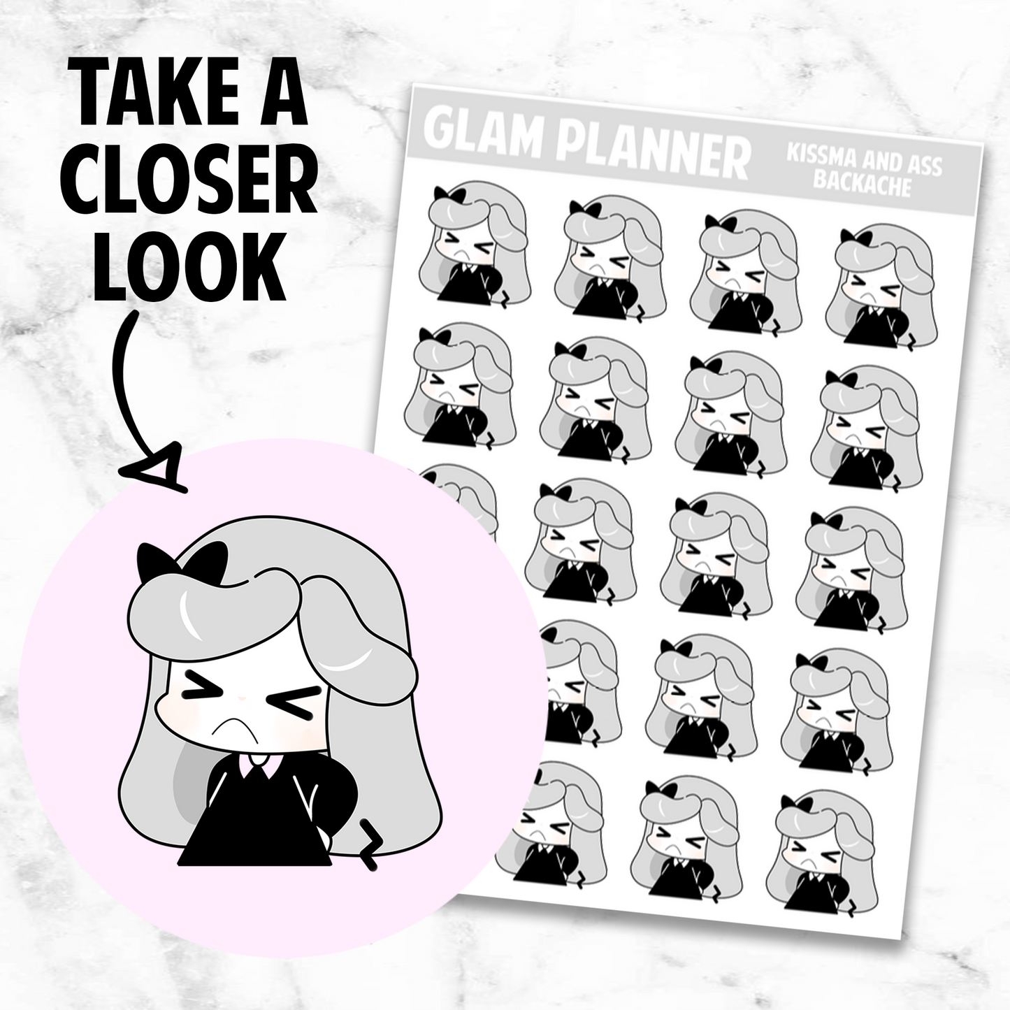 Kissma and Ass: Backache