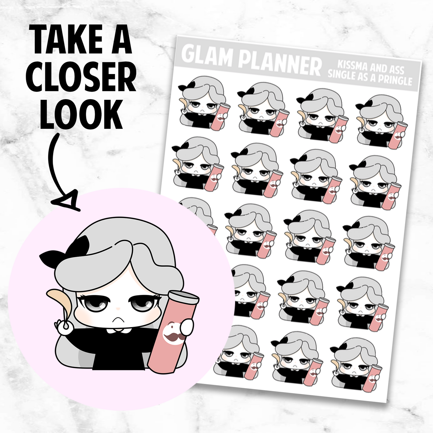 Kissma and Ass: Single as a Pringle