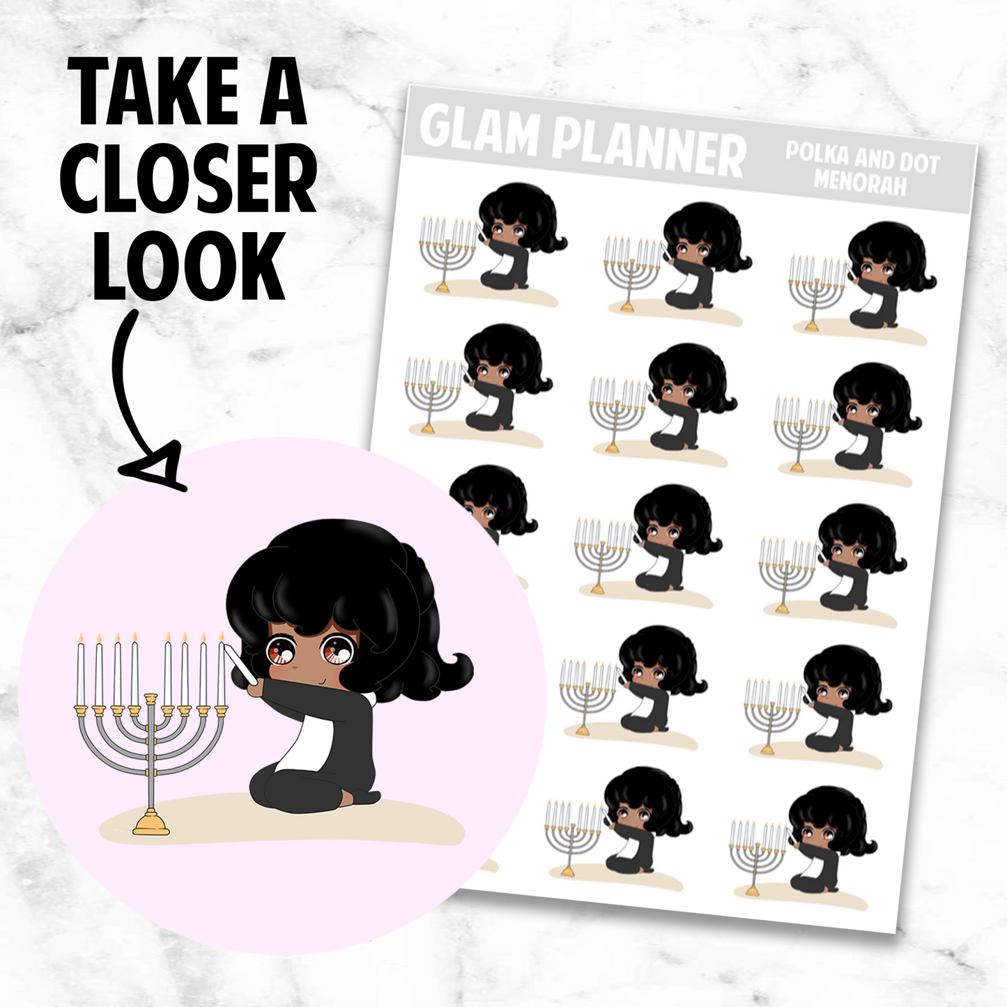 Polka and Dot: Menorah