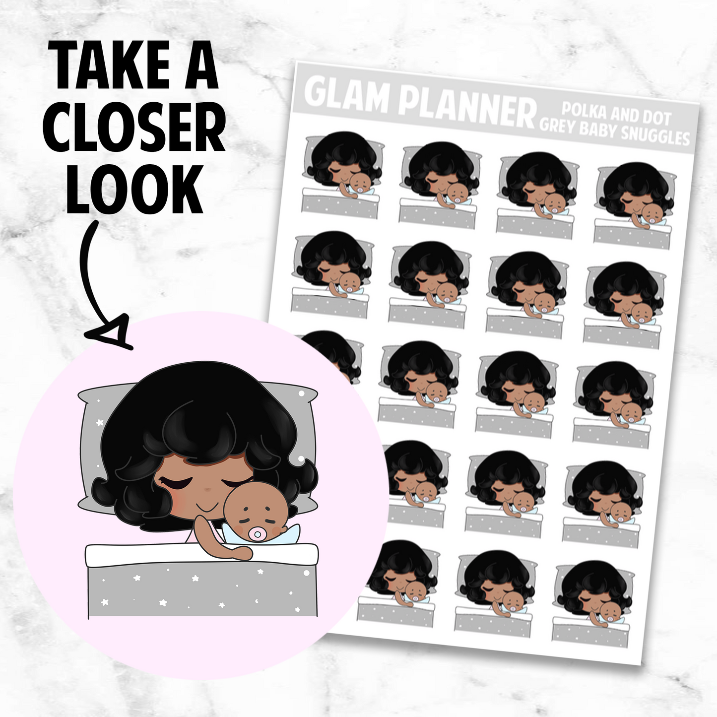 Polka and Dot: Grey Baby Snuggles