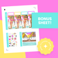 Miami Sunset Premium Printable Sticker Kit