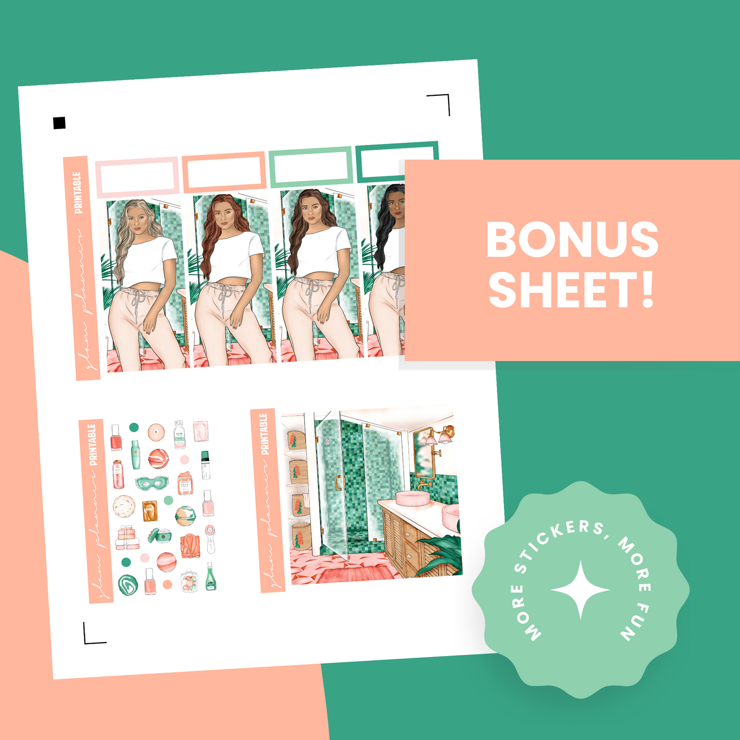 Refresh Premium Printable Sticker Kit