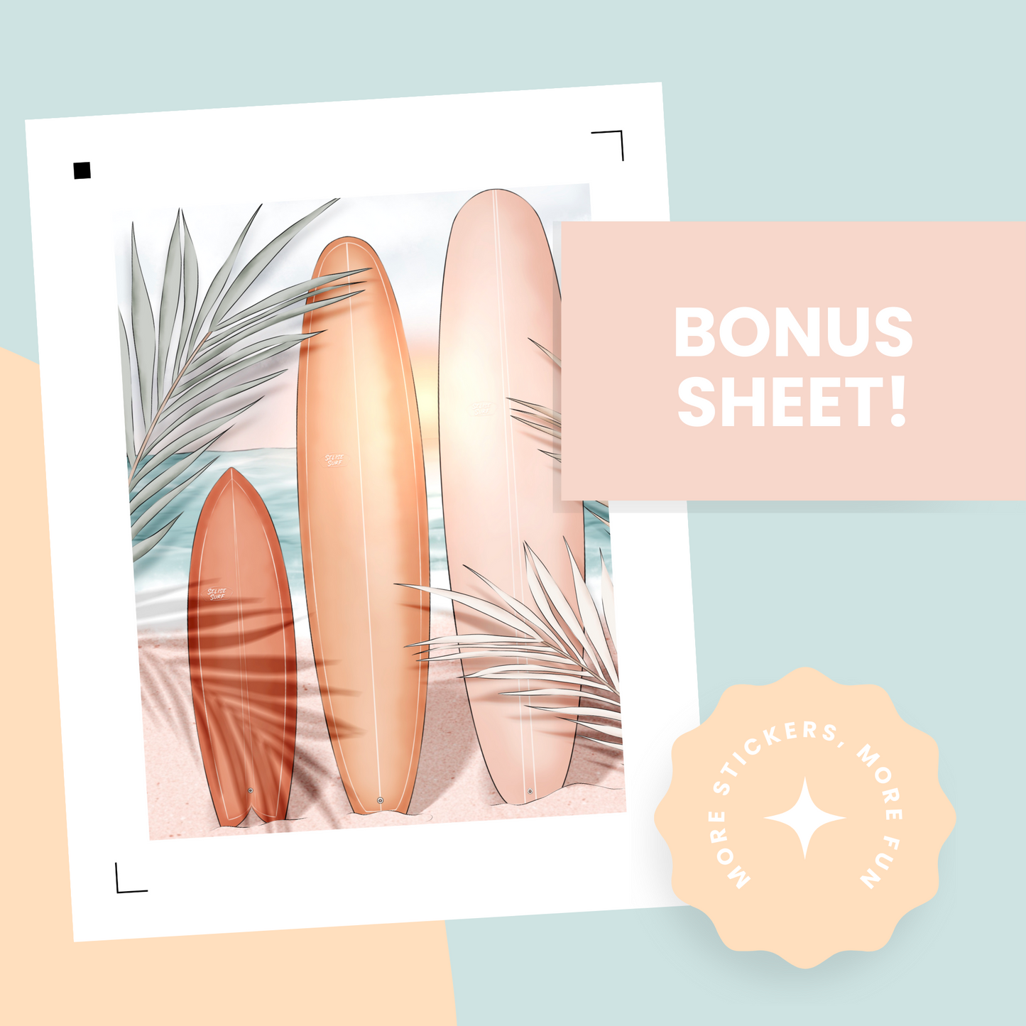 Pink Sands Premium Printable Sticker Kit