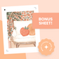 Peach Bellini Premium Printable Sticker Kit