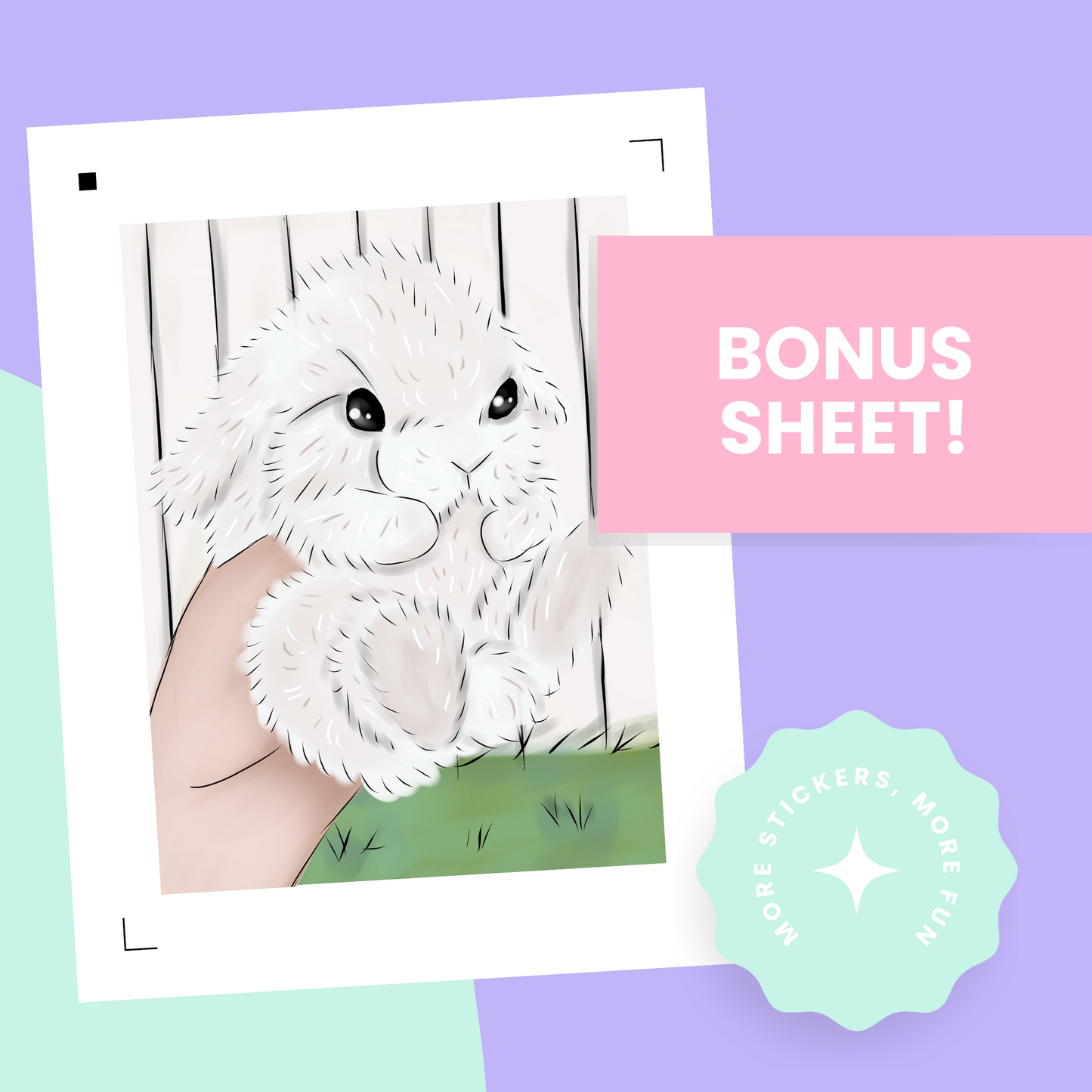 Bunny Premium Printable Sticker Kit