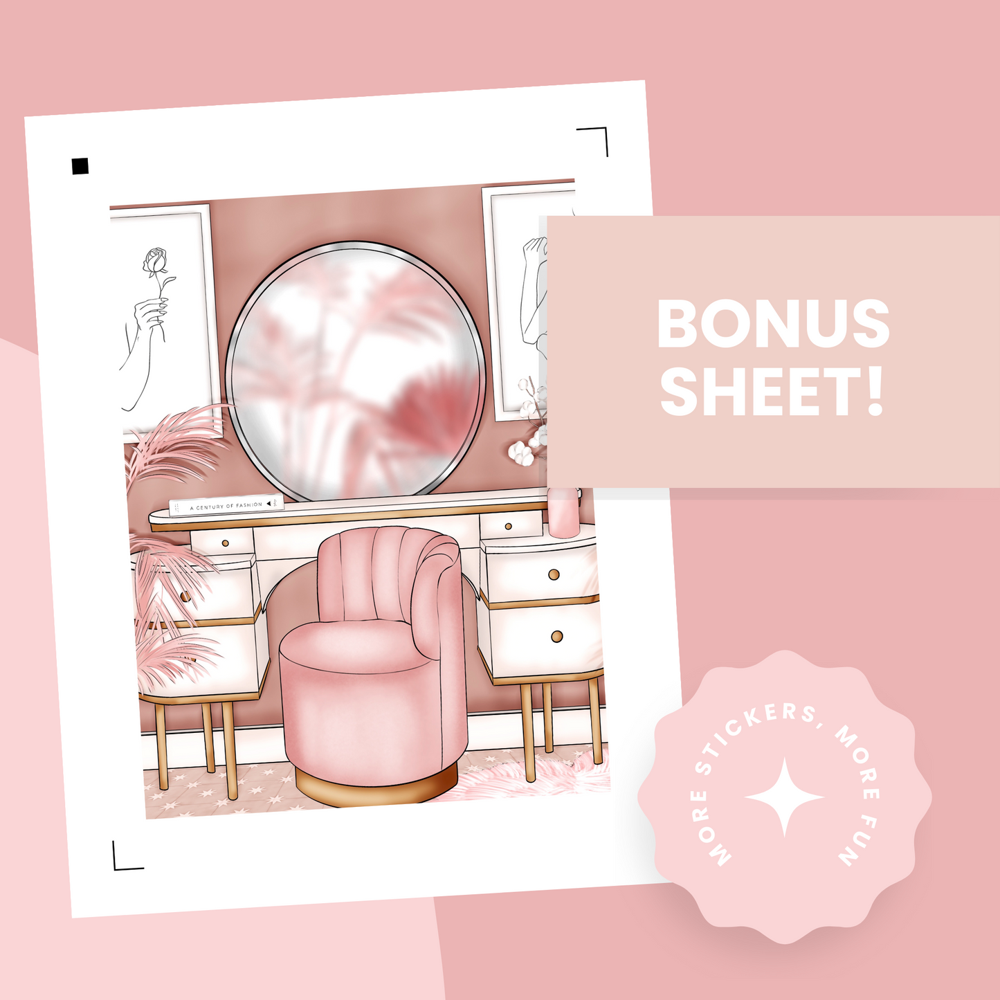 Blush Edit Premium Printable Sticker Kit