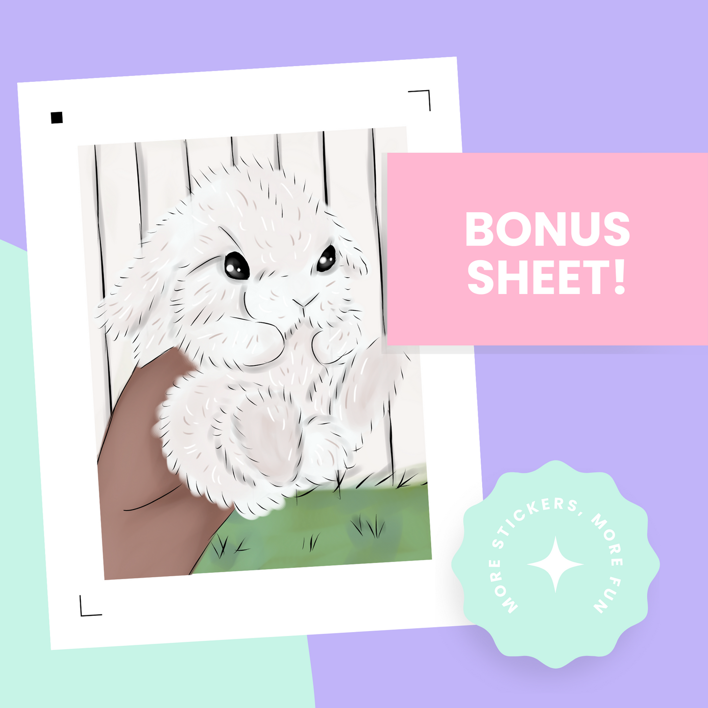 Bunny Premium Printable Sticker Kit