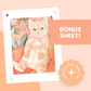 Peach Bellini Premium Printable Sticker Kit