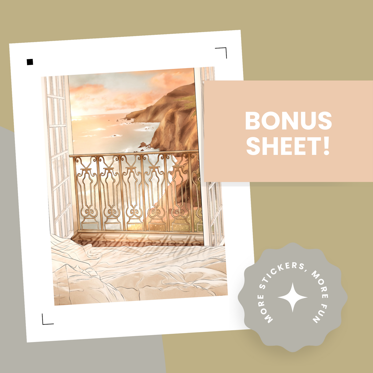 Golden Hour Premium Printable Sticker Kit