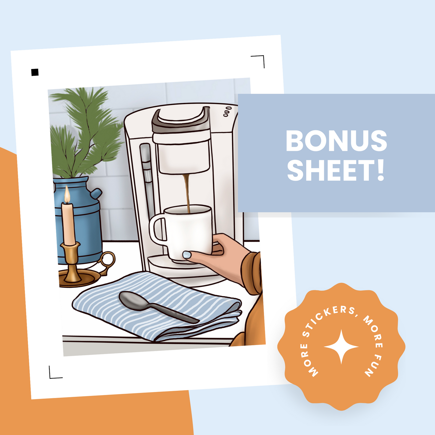 Morning Vibes Premium Printable Sticker Kit