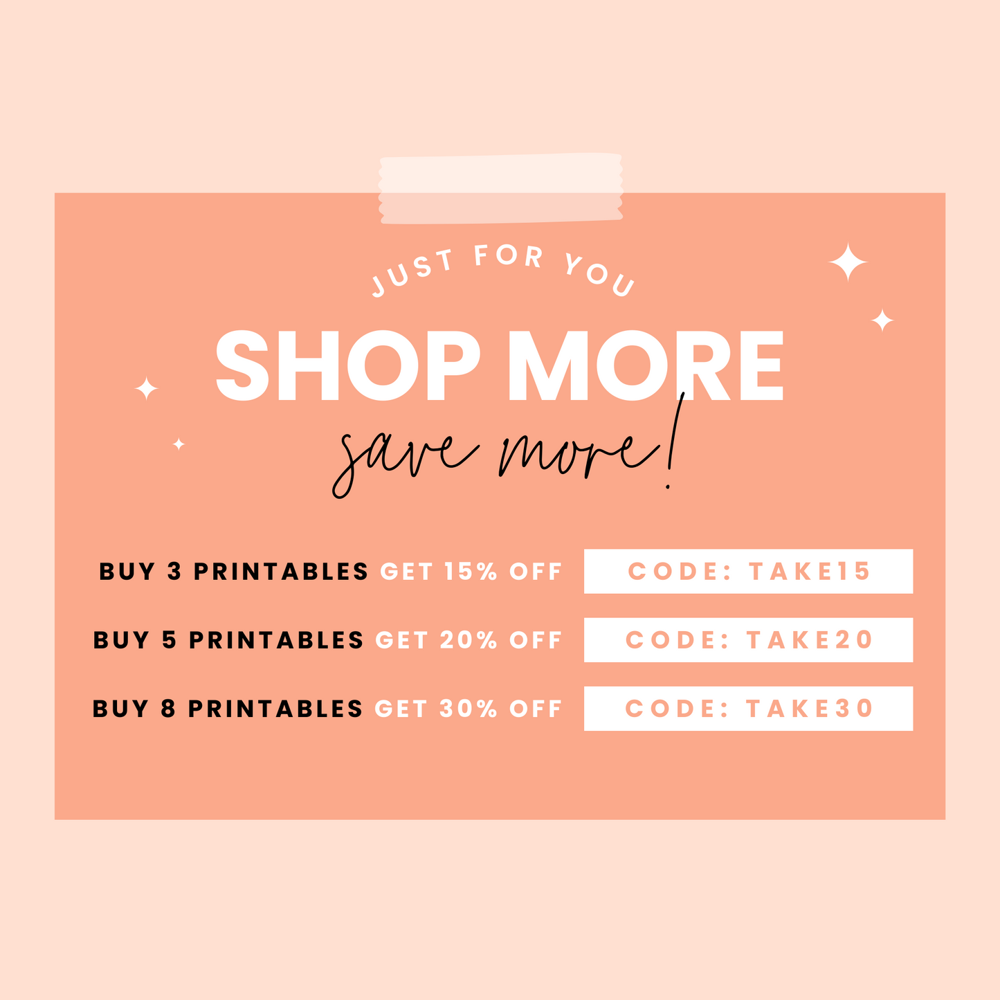 Peach Bellini Premium Printable Sticker Kit