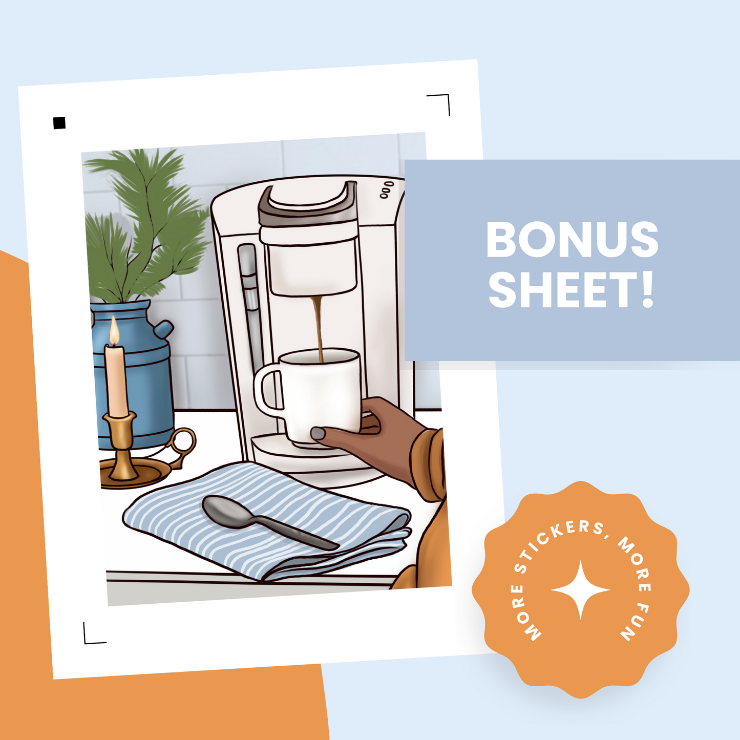 Morning Vibes Premium Printable Sticker Kit