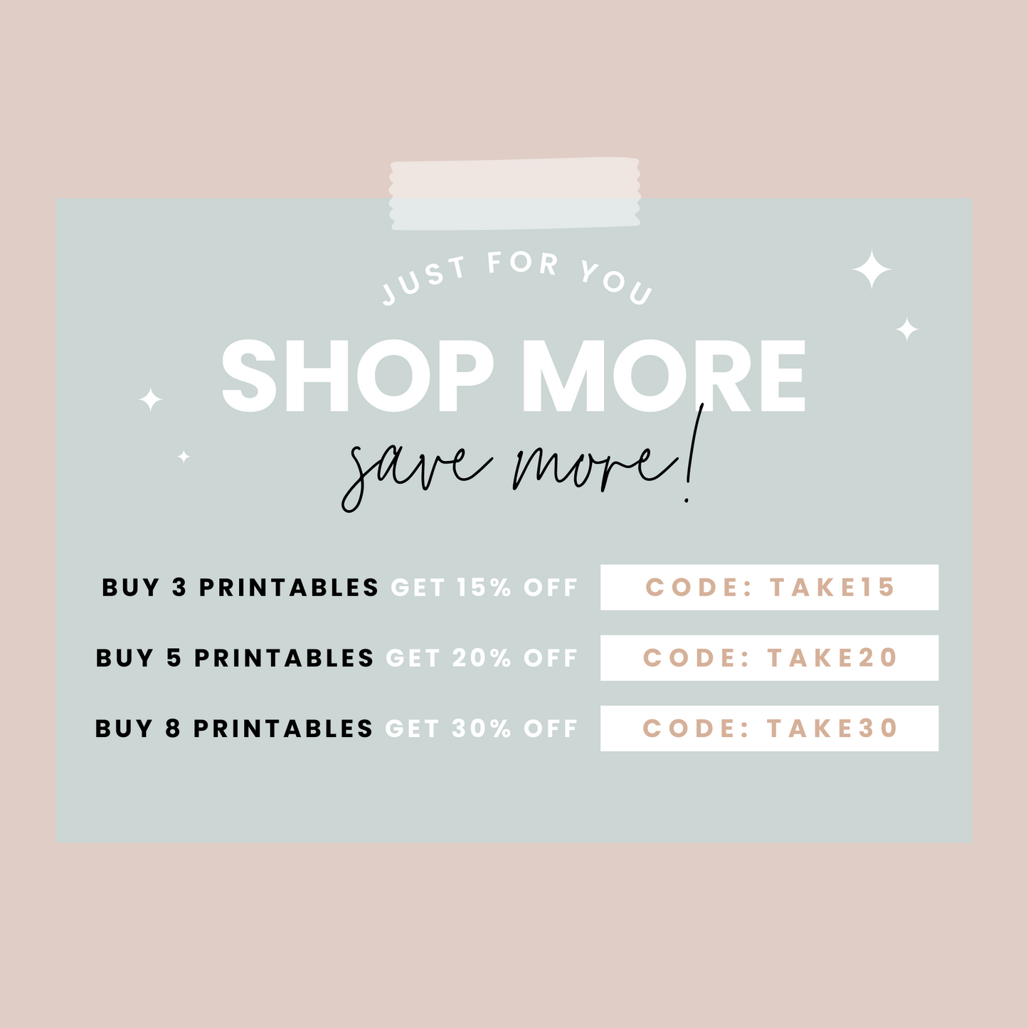 Tranquil Premium Printable Sticker Kit