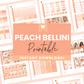 Peach Bellini Premium Printable Sticker Kit