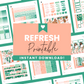 Refresh Premium Printable Sticker Kit