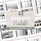 Noir Edit Premium Printable Sticker Kit