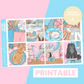 Cat Cafe Premium Printable Sticker Kit