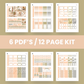 Golden Hour Premium Printable Sticker Kit