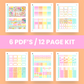 Sun's Out Premium Printable Sticker Kit