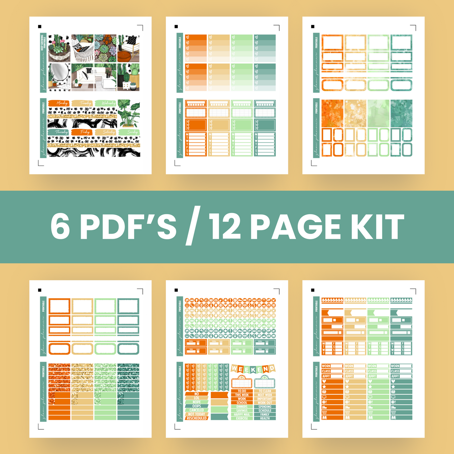 Keep Growing Premium Printable Sticker Kit