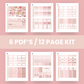 Blush Edit Premium Printable Sticker Kit