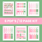 Cabana Premium Printable Sticker Kit
