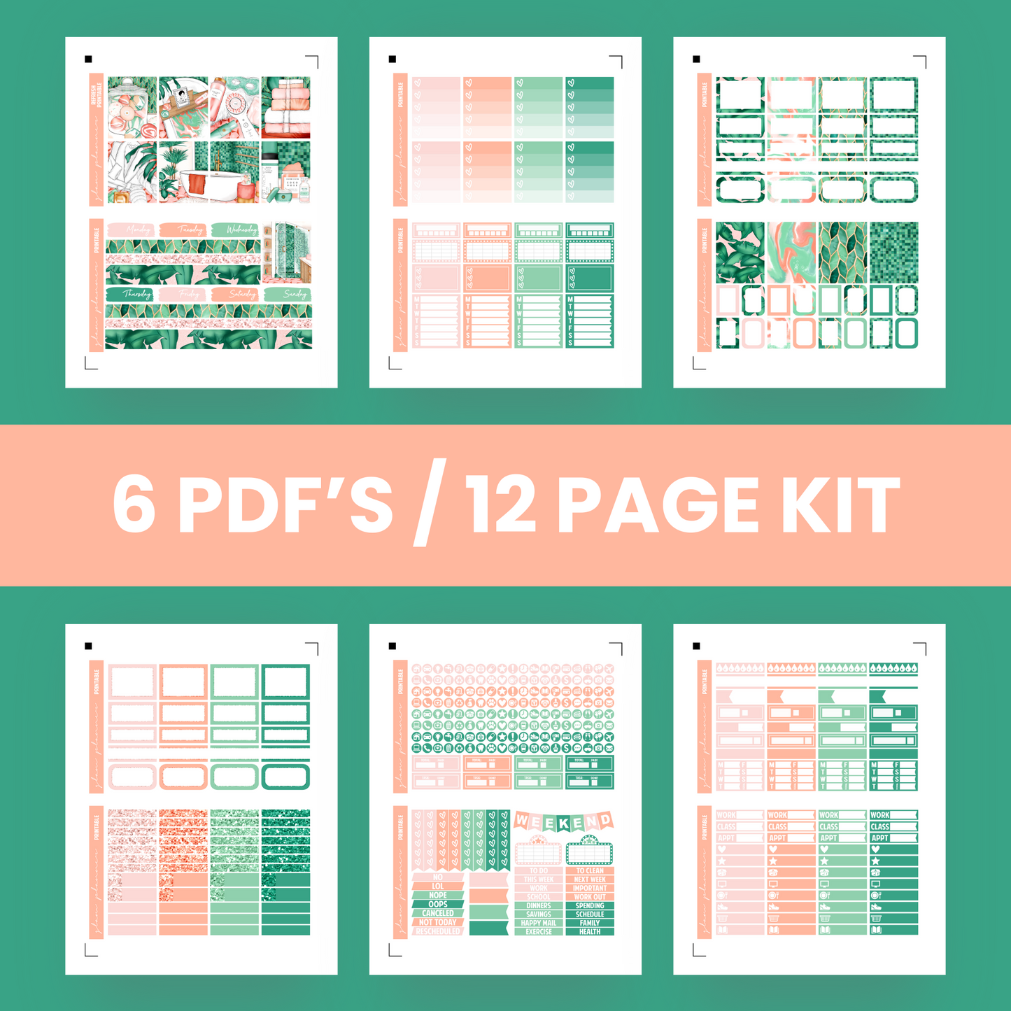 Refresh Premium Printable Sticker Kit