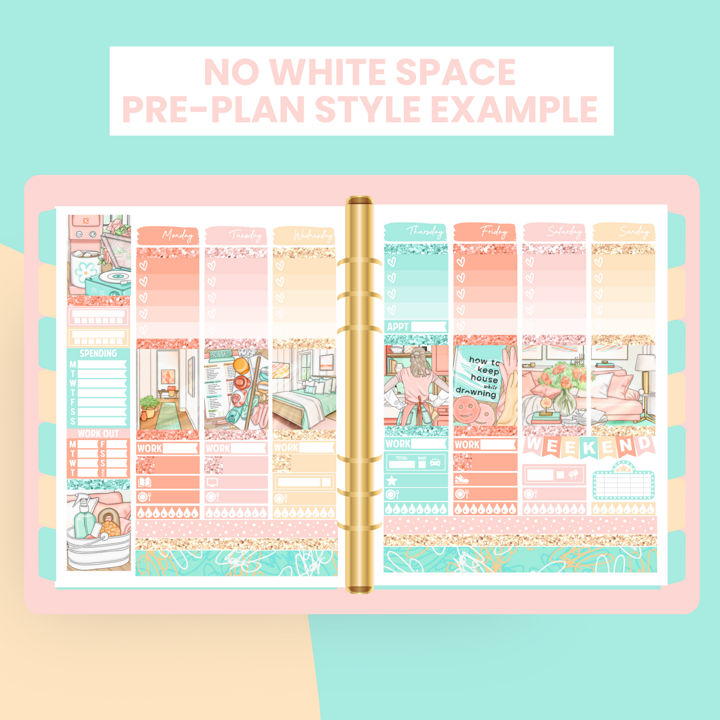 Happy & Clean Premium Printable Sticker Kit