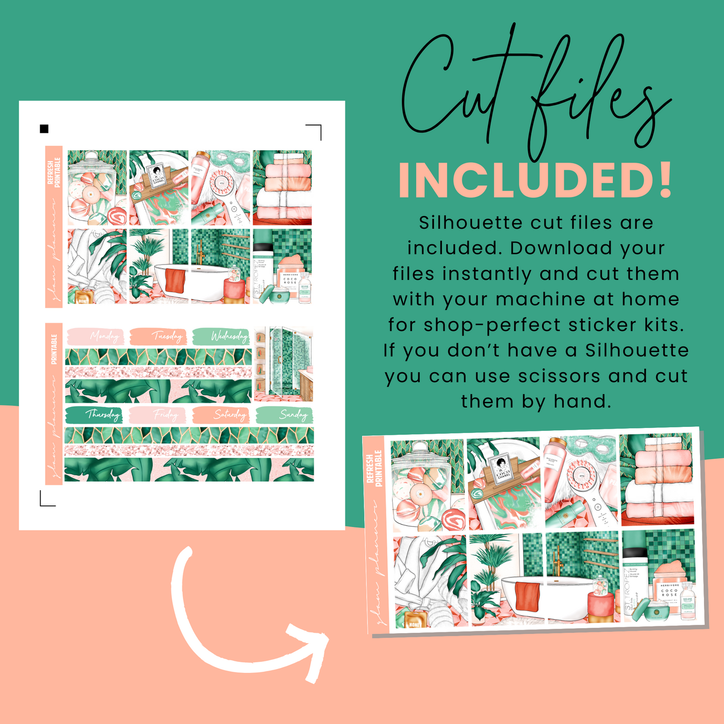 Refresh Premium Printable Sticker Kit