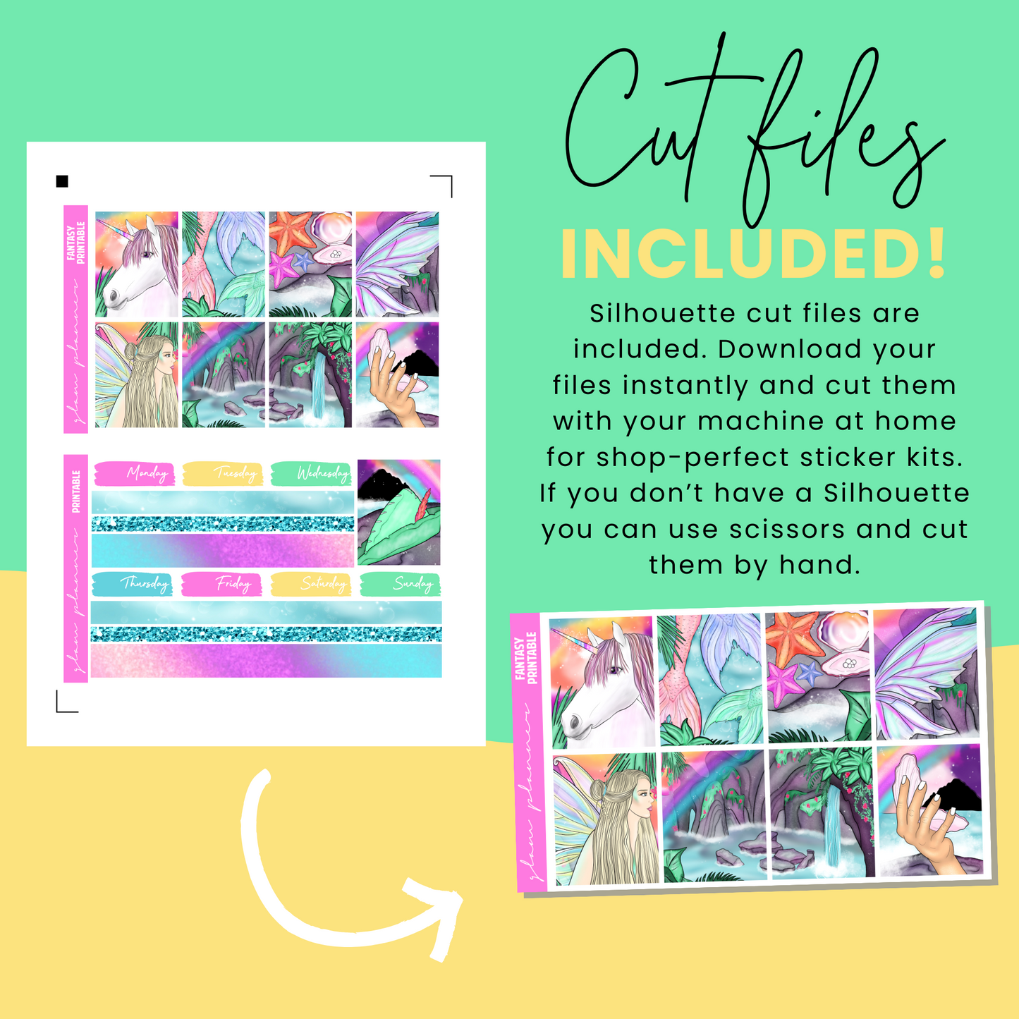 Fantasy Premium Printable Sticker Kit