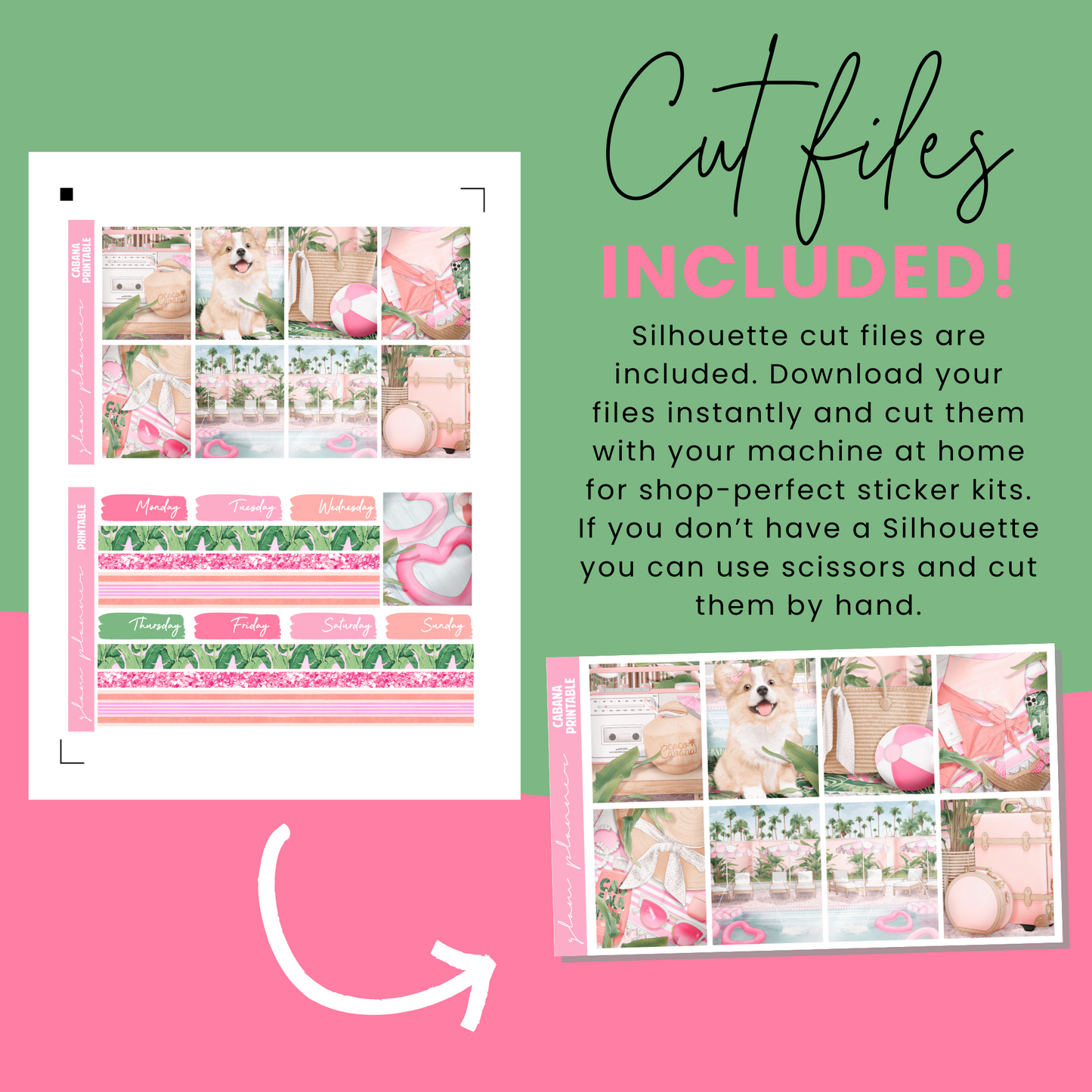 Cabana Premium Printable Sticker Kit
