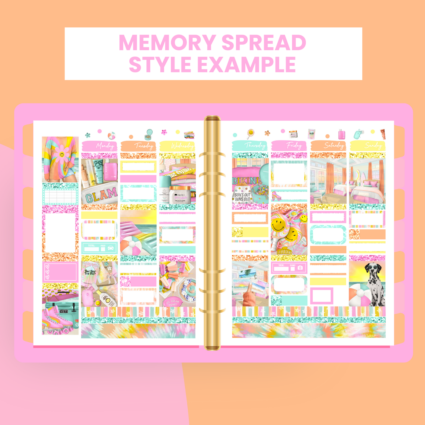 Sun's Out Premium Printable Sticker Kit