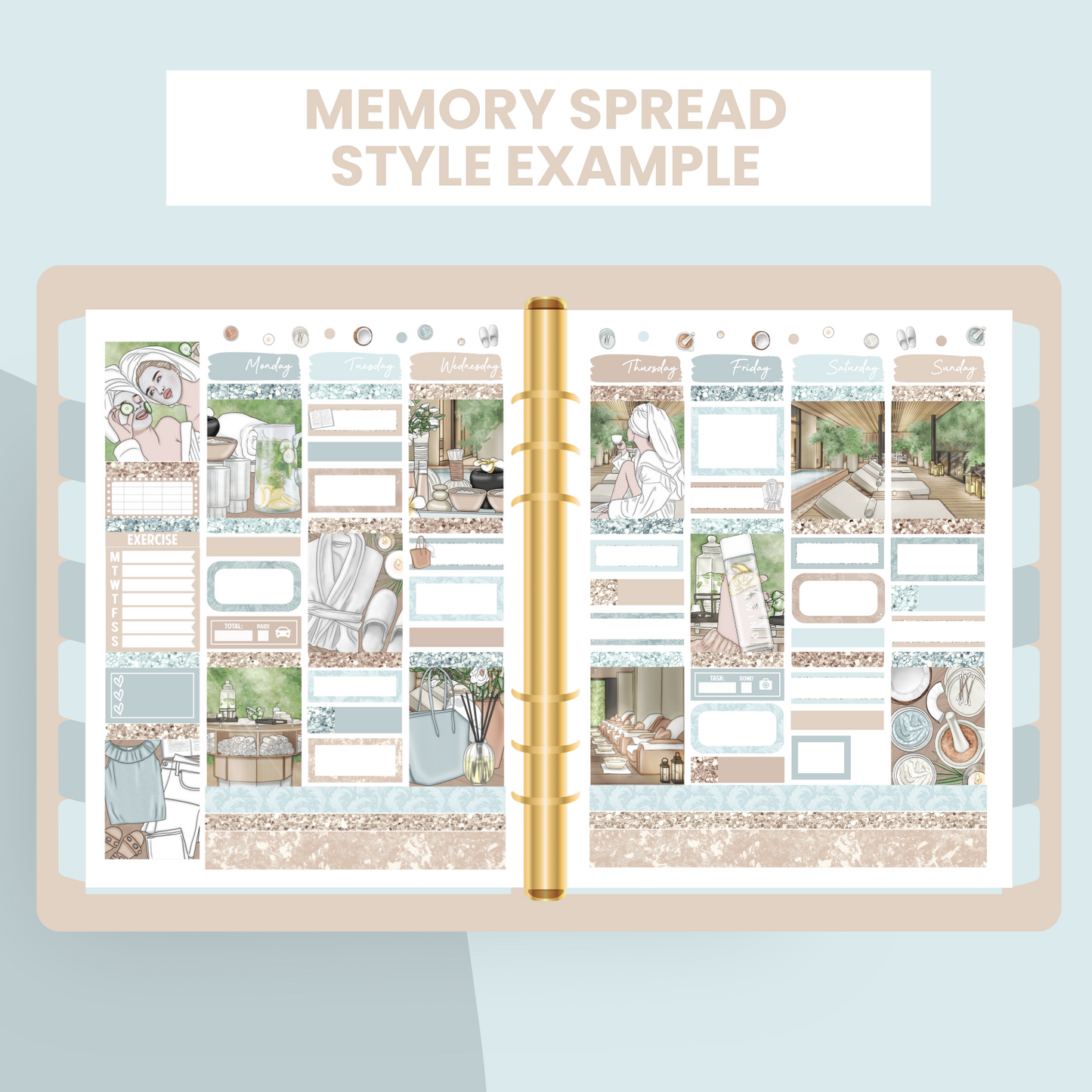 Unwind Premium Printable Sticker Kit