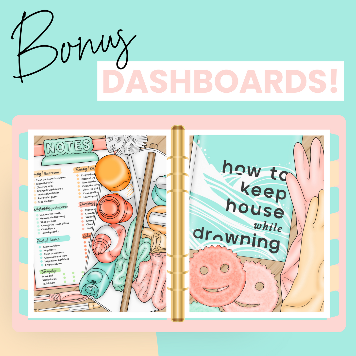 Happy & Clean Premium Printable Sticker Kit