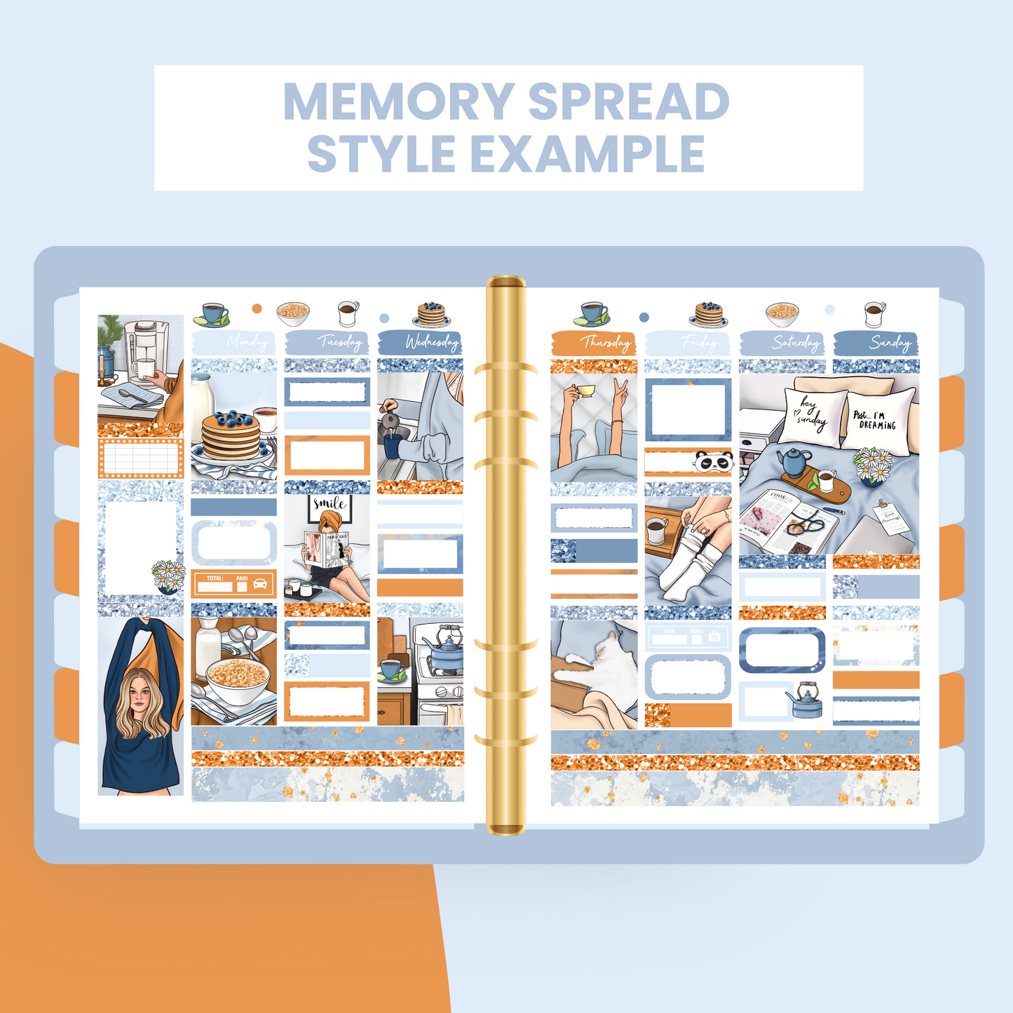 Morning Vibes Premium Printable Sticker Kit