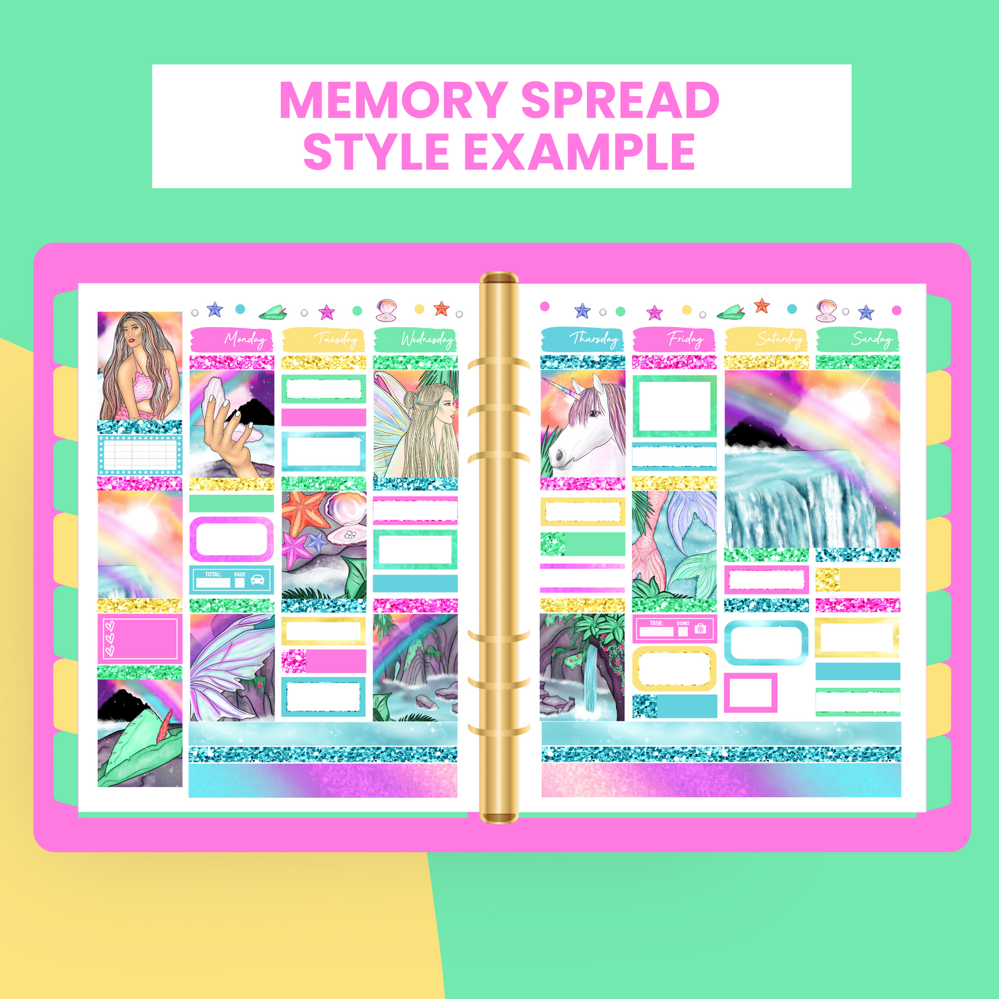 Fantasy Premium Printable Sticker Kit