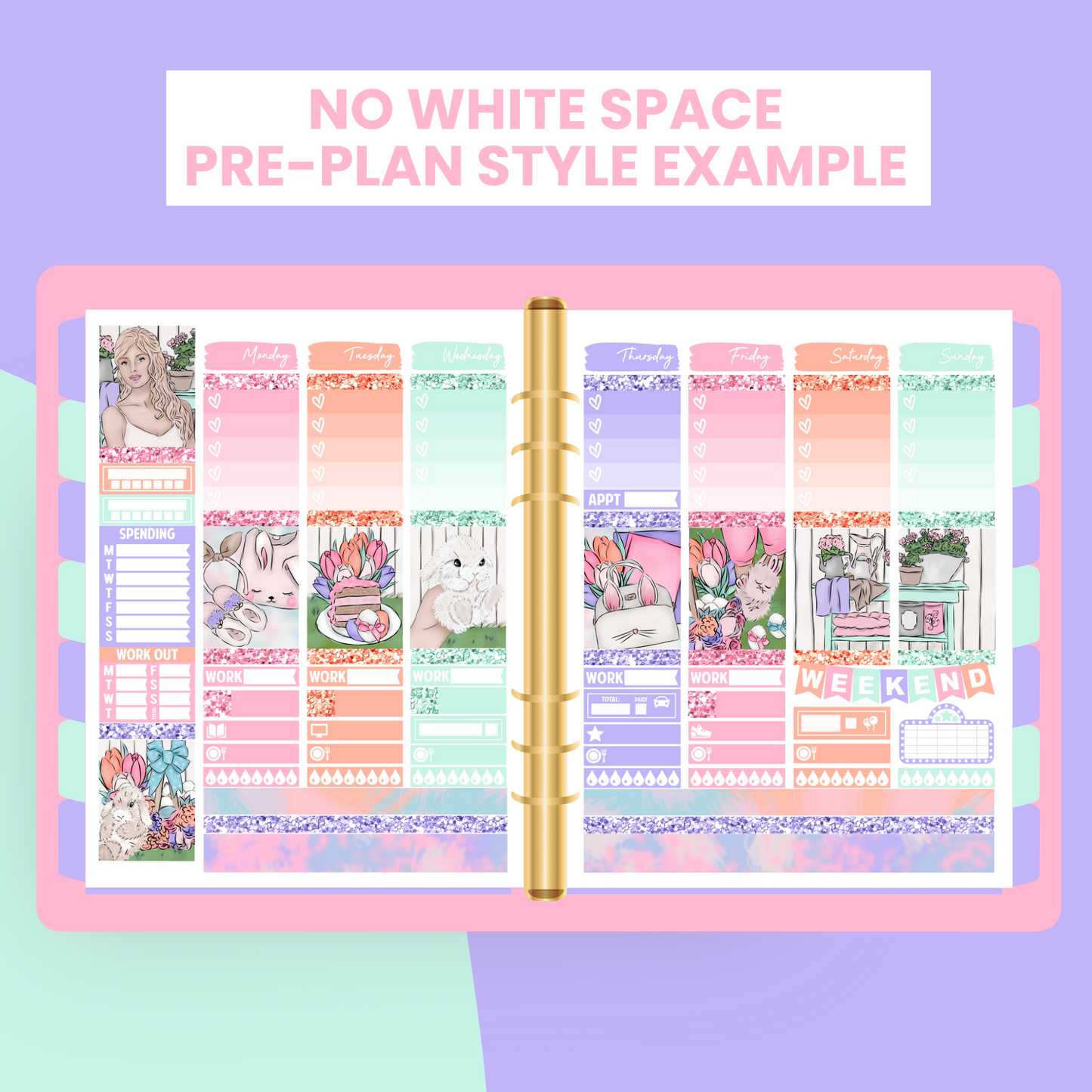 Bunny Premium Printable Sticker Kit