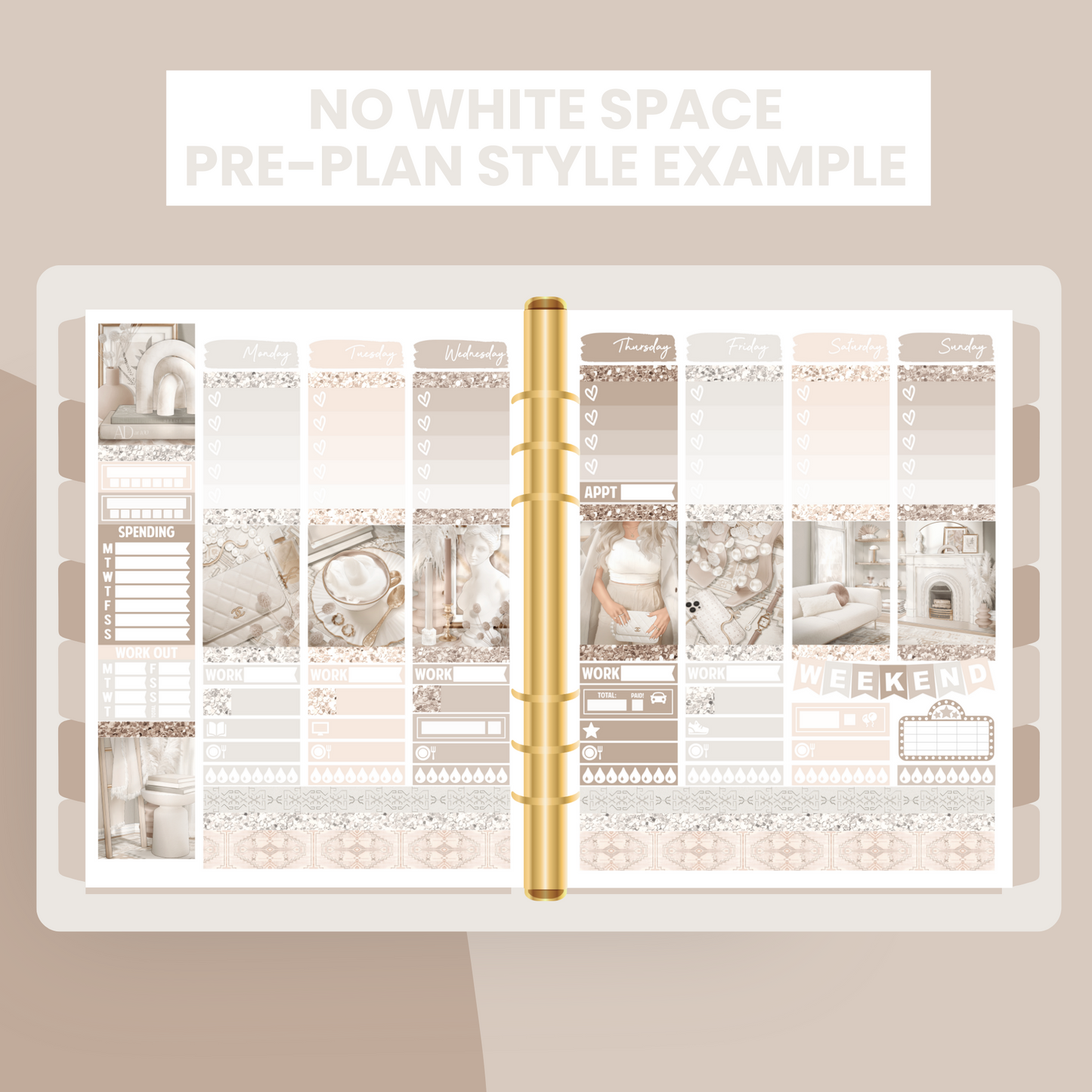 Creme Premium Printable Sticker Kit