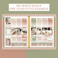 Porcelain & Pampas Premium Printable Sticker Kit