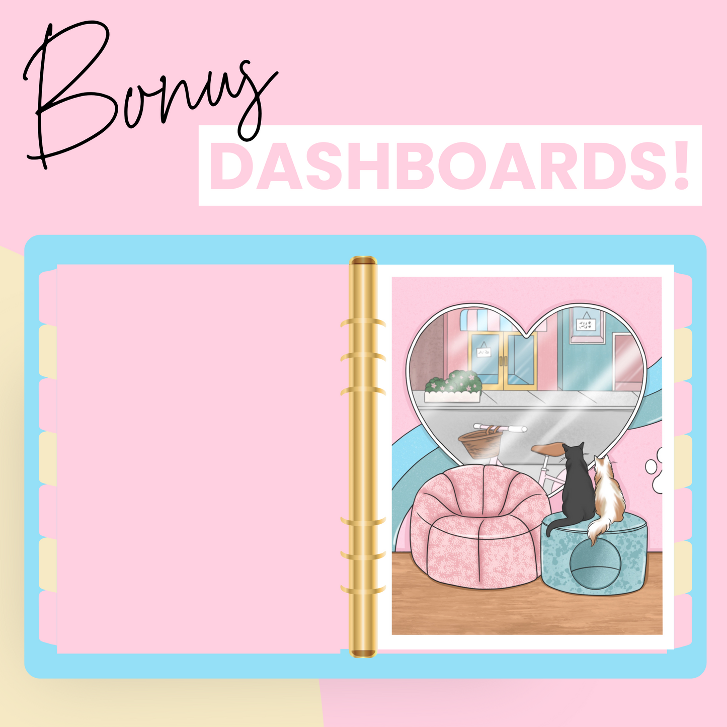 Cat Cafe Premium Printable Sticker Kit