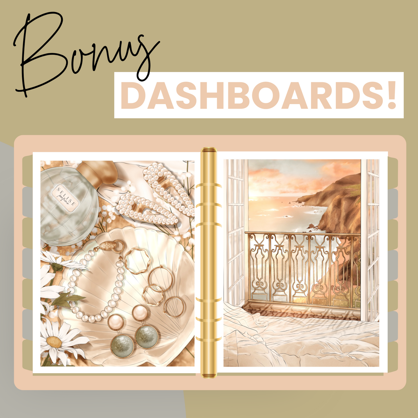 Golden Hour Premium Printable Sticker Kit