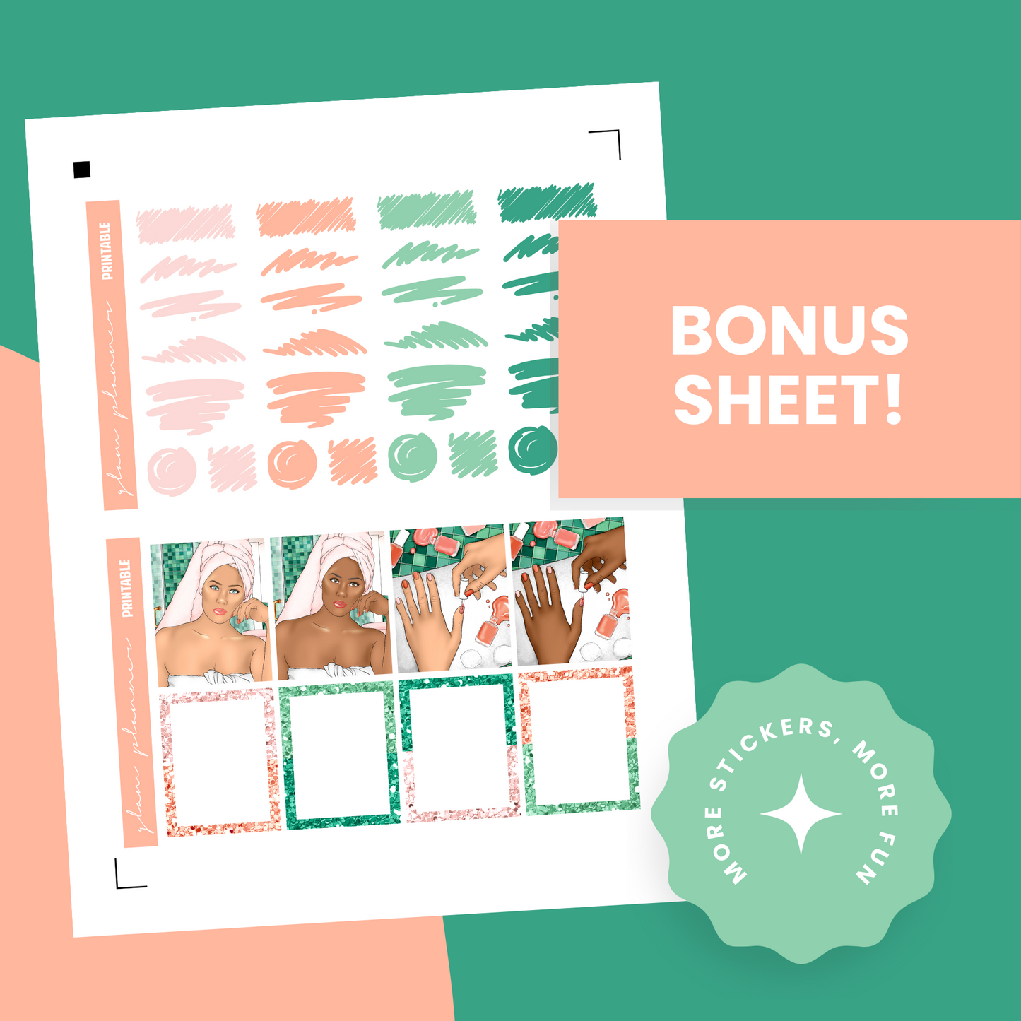 Refresh Premium Printable Sticker Kit