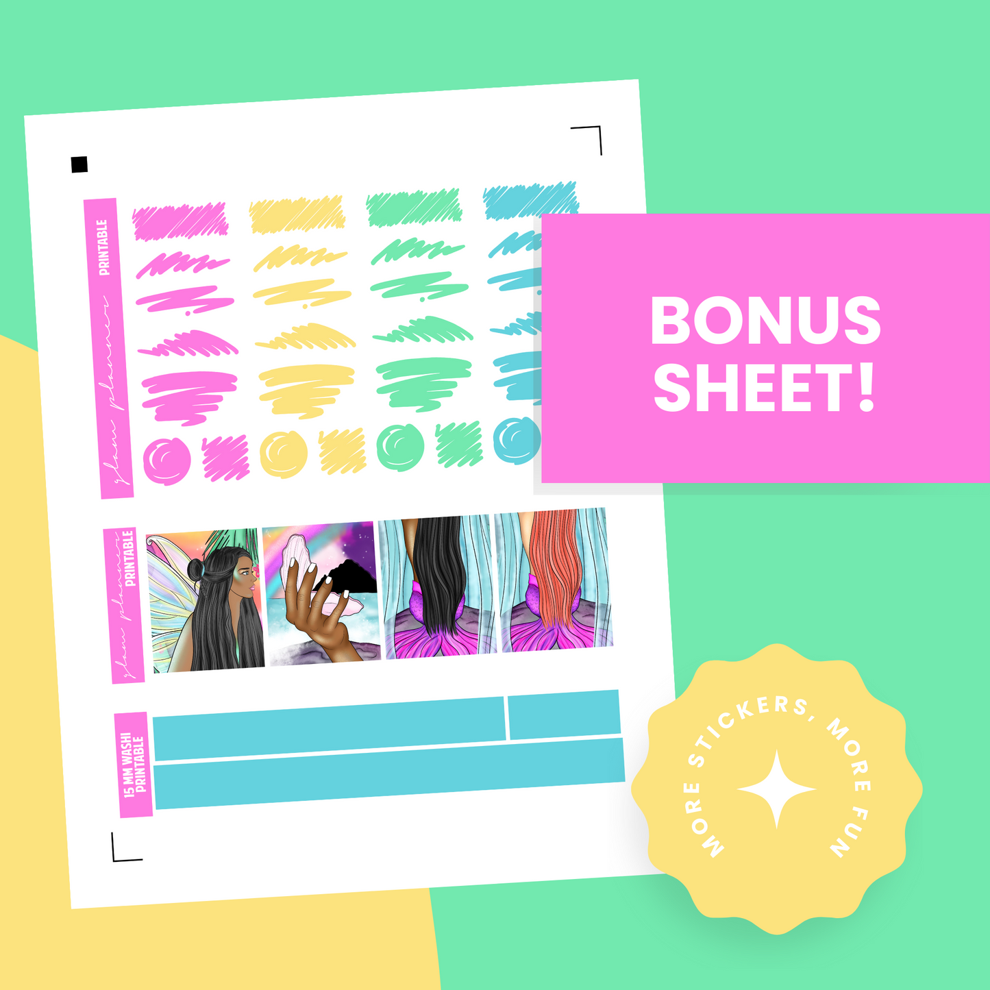 Fantasy Premium Printable Sticker Kit