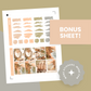 Golden Hour Premium Printable Sticker Kit