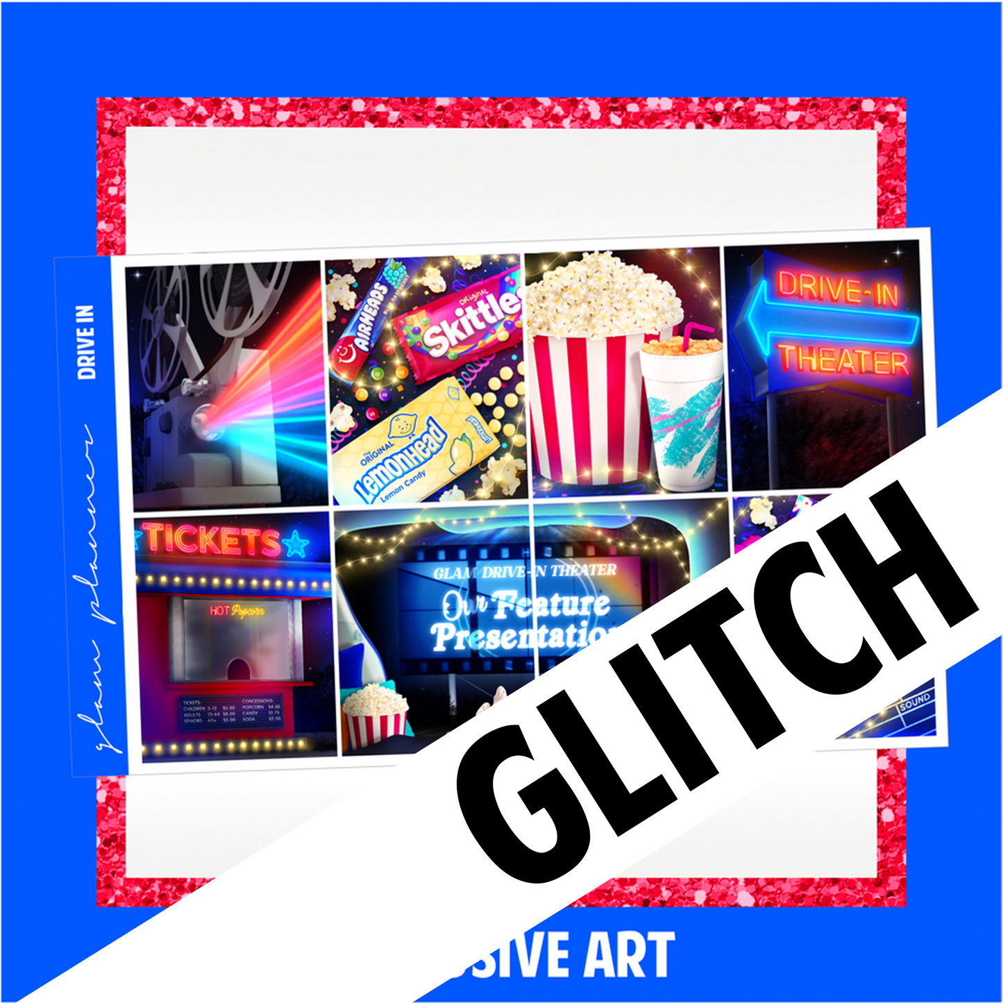GLITCH Drive In - July Mystery 2023 Luxe WITH FOIL + EXTRAS