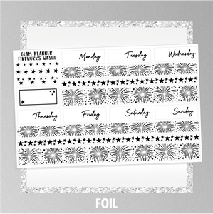 Foil Fireworks Washi