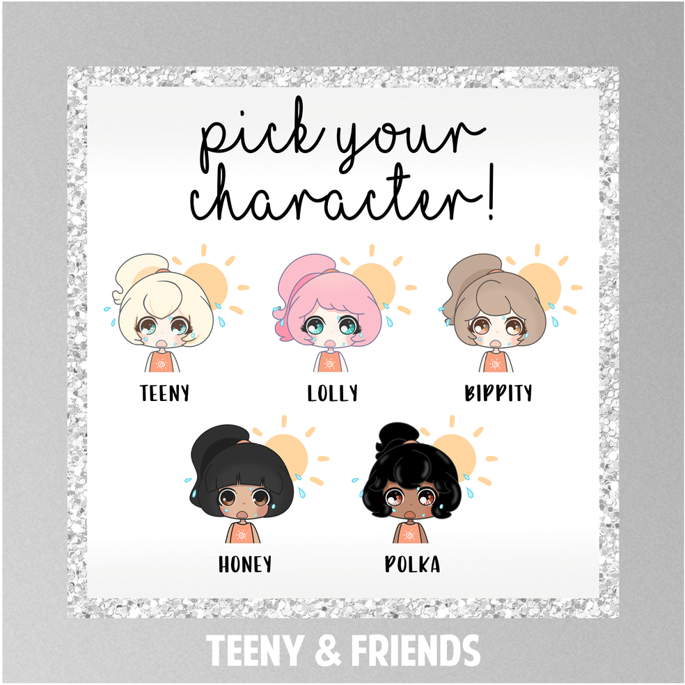 Pick Your Girl Teeny & Friends Grab Bags | 20 OR 50 sheets!