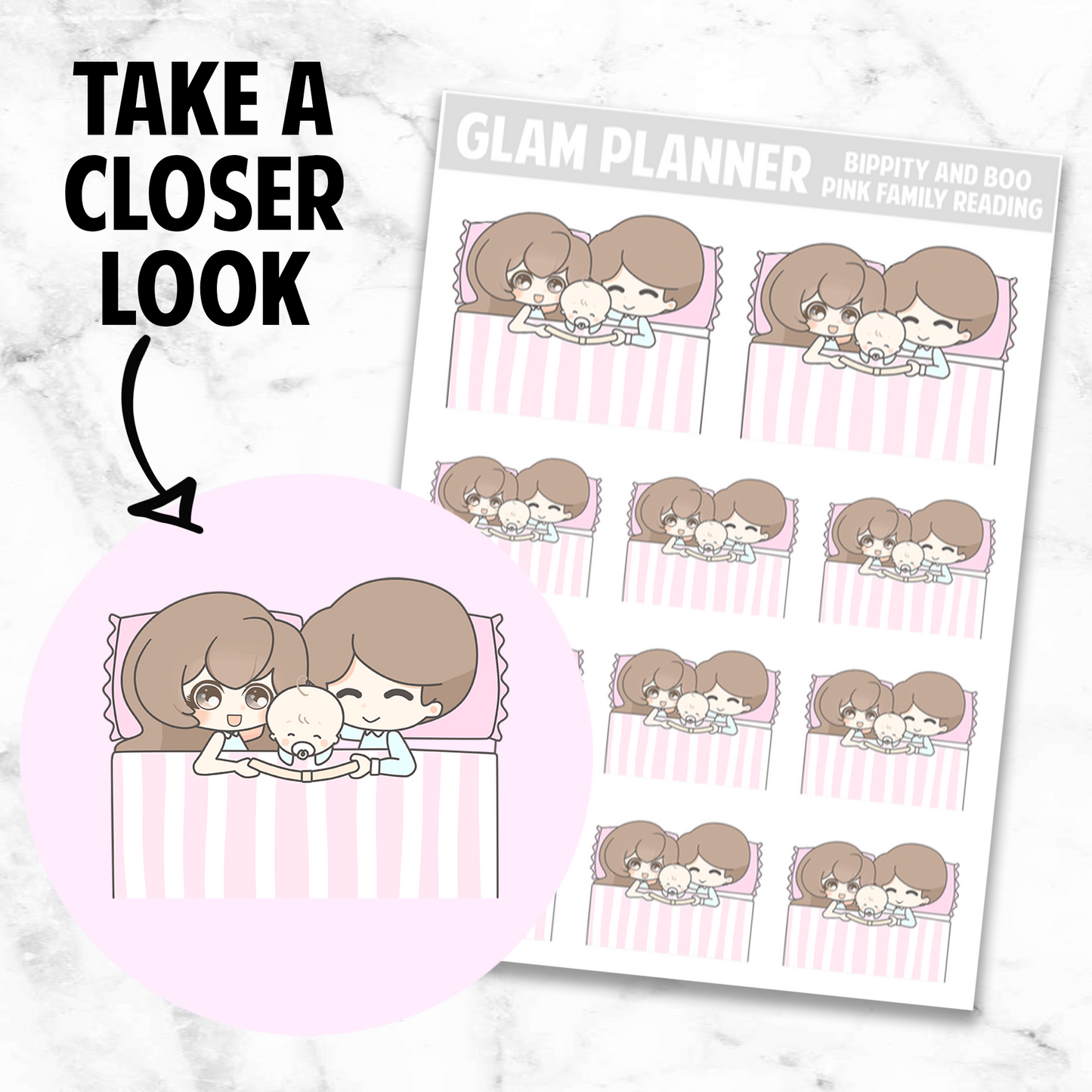 Bippity and Boo: Pink Family Reading