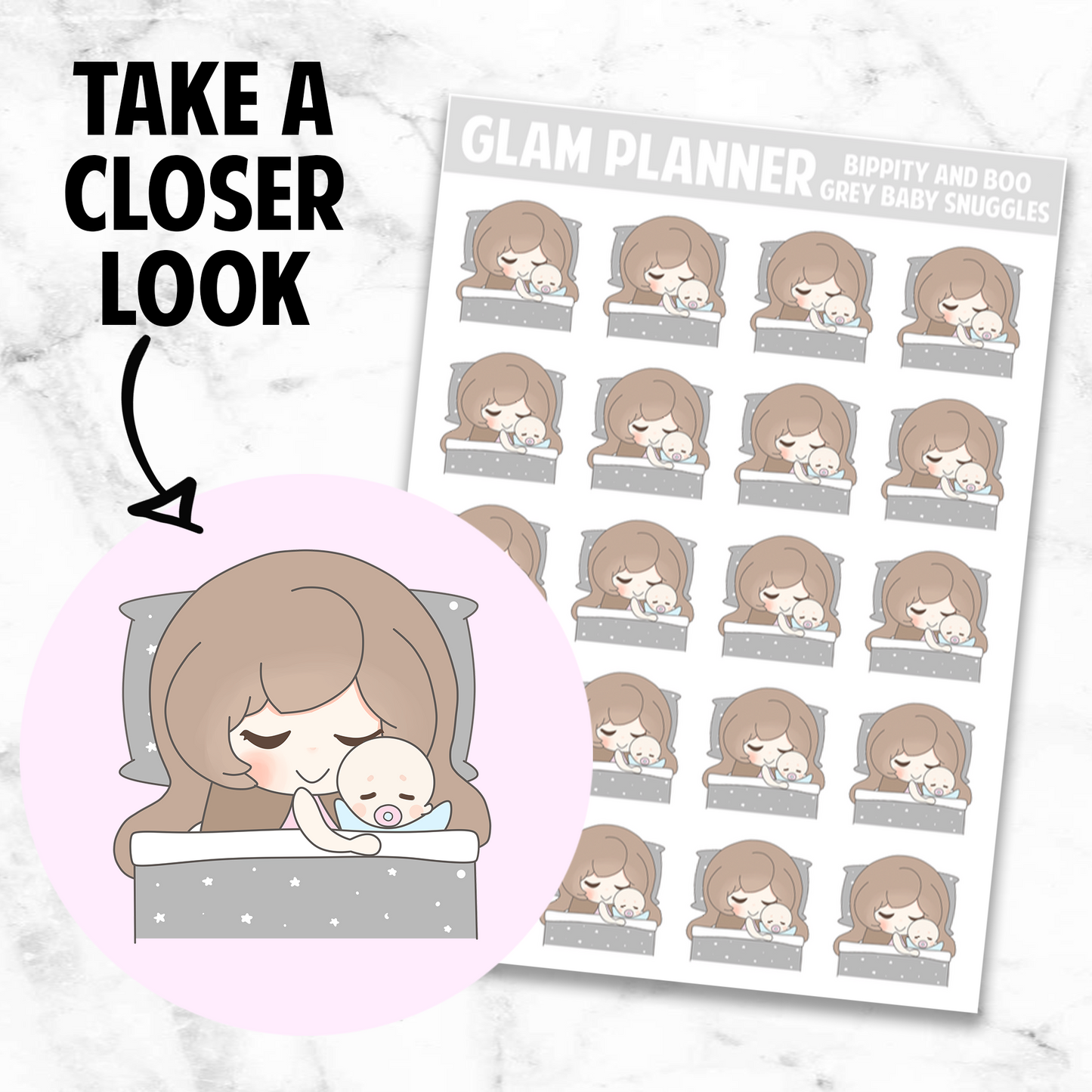 Bippity and Boo: Grey Baby Snuggles