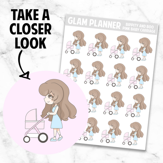 Bippity and Boo: Pink Baby Carriage